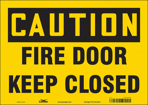 Safety Sign 10 in x 14 in Vinyl