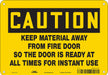 Safety Sign 7 in x 10 in Aluminum