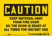 Safety Sign 3 1/2 in x 5 in Vinyl