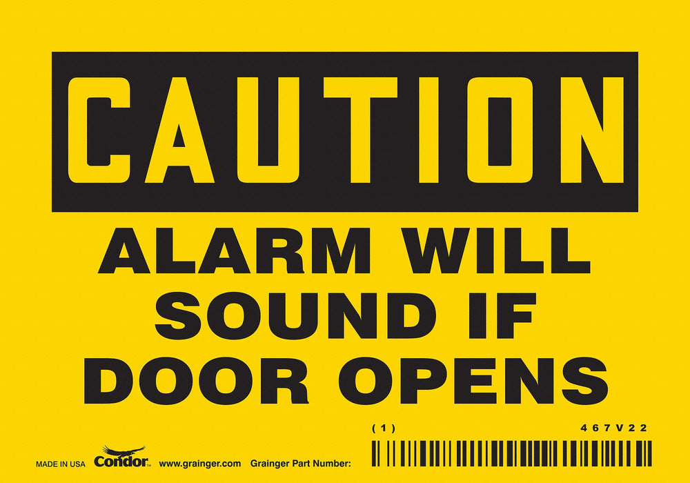 Safety Sign 3 1/2 in x 5 in Vinyl