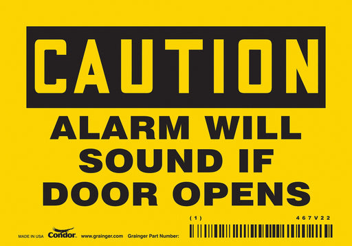 Safety Sign 3 1/2 in x 5 in Vinyl