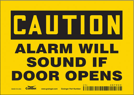 Safety Sign 5 in x 7 in Vinyl