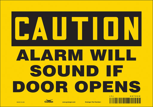 Safety Sign 7 in x 10 in Vinyl
