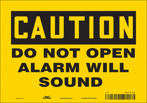 Safety Sign 7 in x 10 in Vinyl