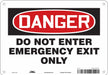 Safety Sign 7 in x 10 in Polyethylene