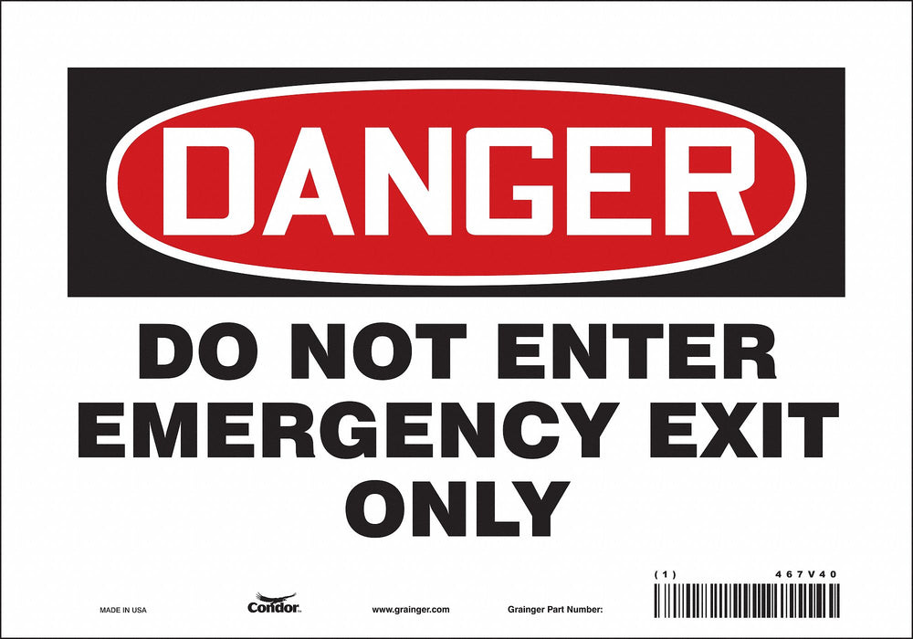 Safety Sign 7 in x 10 in Vinyl