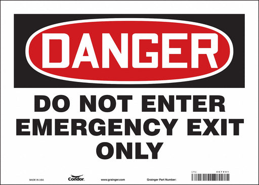 Safety Sign 10 in x 14 in Vinyl