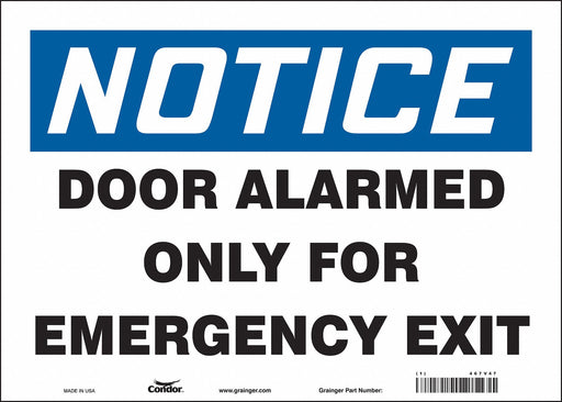 Safety Sign 10 in x 14 in Vinyl