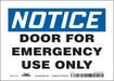 Safety Sign 5 in x 7 in Vinyl