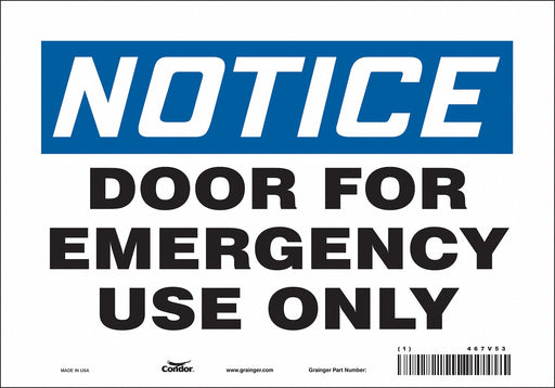 Safety Sign 7 in x 10 in Vinyl