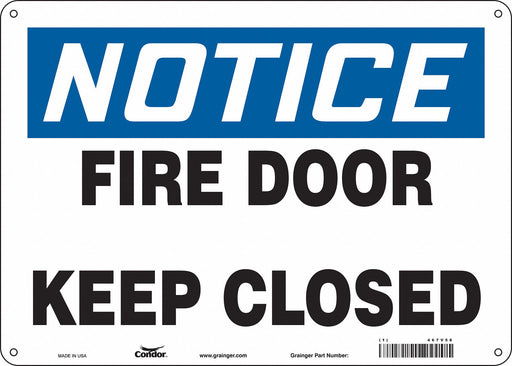 Safety Sign 10 in x 14 in Polyethylene