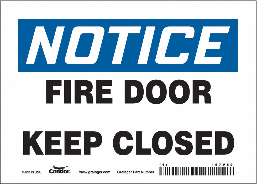 Safety Sign 5 in x 7 in Vinyl