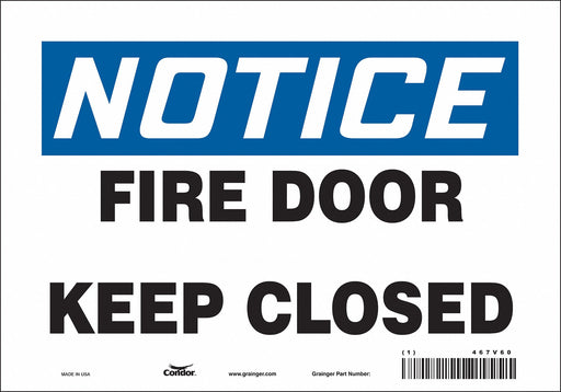 Safety Sign 7 in x 10 in Vinyl