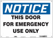 Safety Sign 10 in x 14 in Aluminum