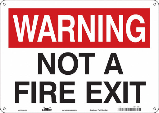 J9288 Safety Sign 10 in x 14 in Aluminum