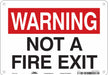 J9288 Safety Sign 7 in x 10 in Polyethylene