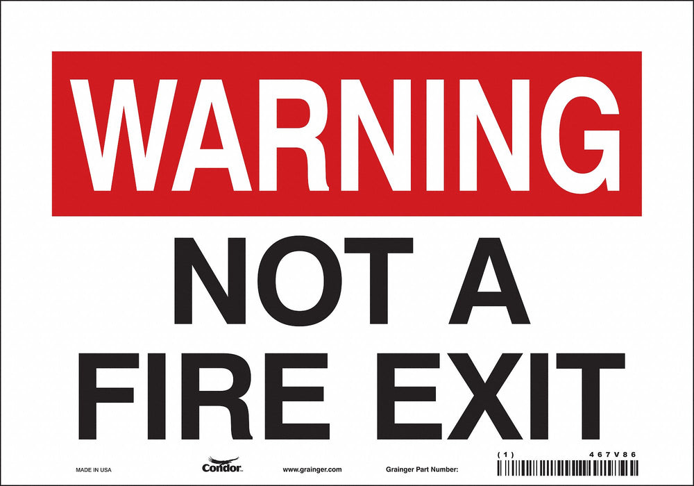 J9288 Safety Sign 7 in x 10 in Vinyl