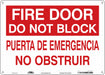 Safety Sign 10 in x 14 in Polyethylene