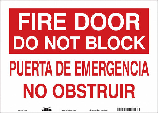 Safety Sign 10 in x 14 in Vinyl
