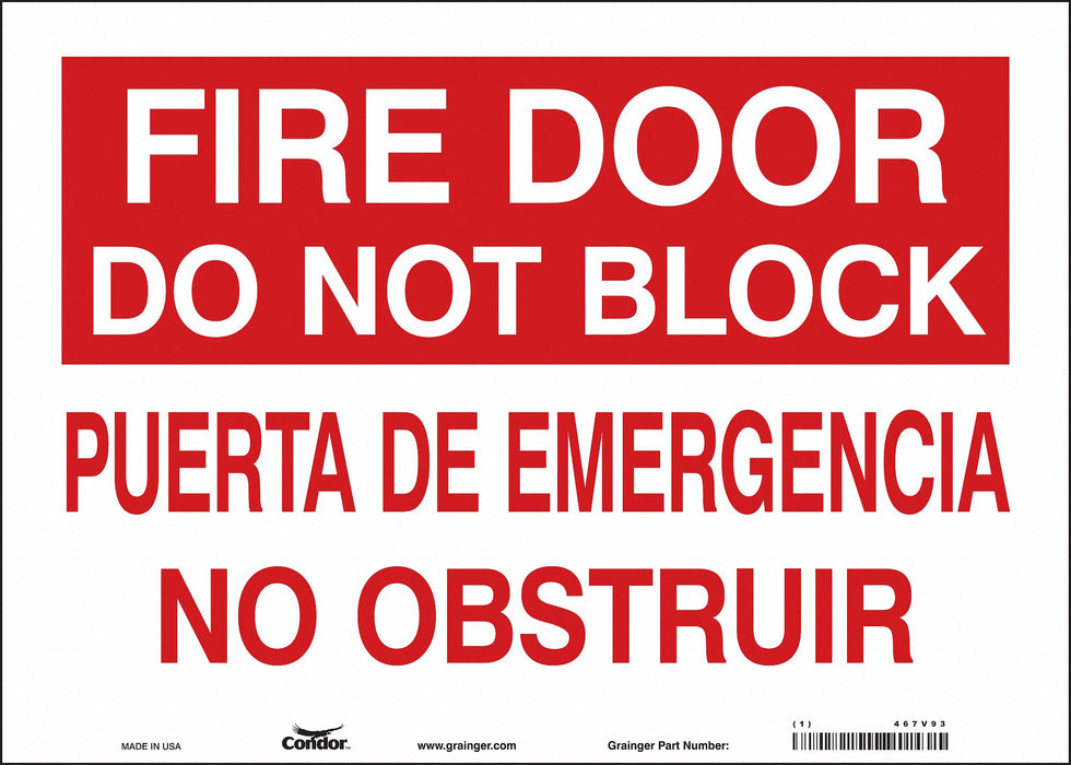 Safety Sign 10 in x 14 in Vinyl