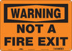 Safety Sign 10 in x 14 in Polyethylene