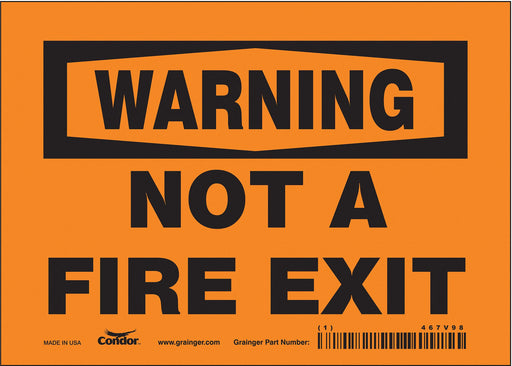 Safety Sign 5 in x 7 in Vinyl