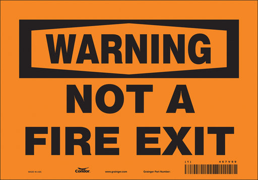 Safety Sign 7 in x 10 in Vinyl