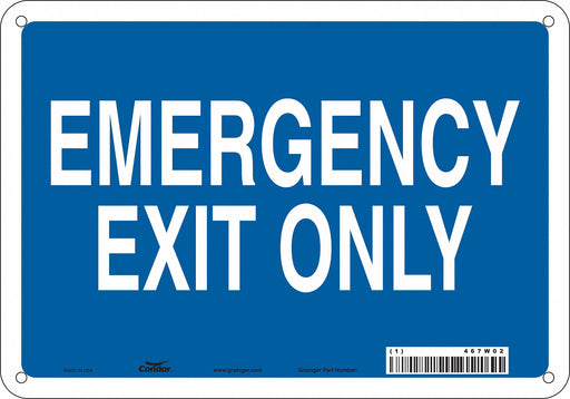 Safety Sign 7 in x 10 in Polyethylene