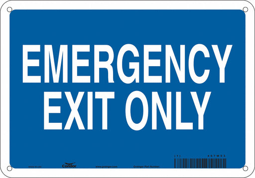 Safety Sign 7 in x 10 in Glow Vinyl