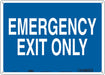 Safety Sign 10 in x 14 in Polyethylene