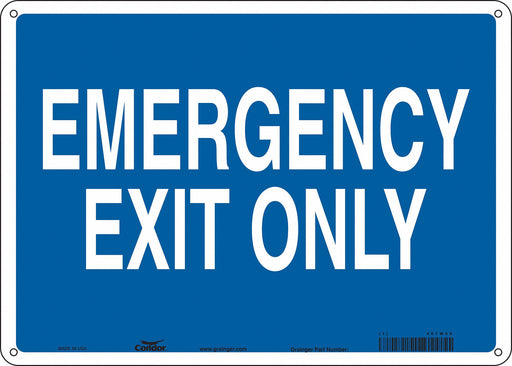 Safety Sign 10 in x 14 in Glow Vinyl