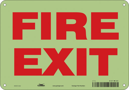 Safety Sign 7 in x 10 in Polyethylene