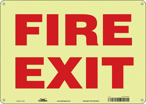 Safety Sign 10 in x 14 in Polyethylene