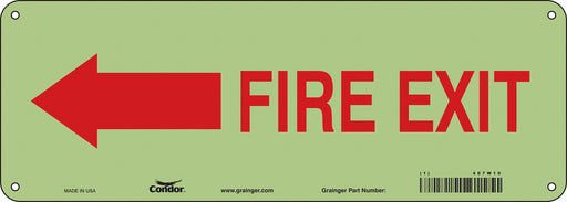 Safety Sign 5 in x 14 in Polyethylene