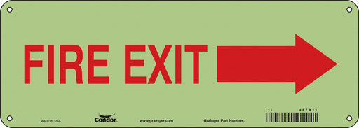 Safety Sign 5 in x 14 in Polyethylene