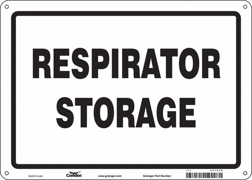 Safety Sign 10 in x 14 in Aluminum