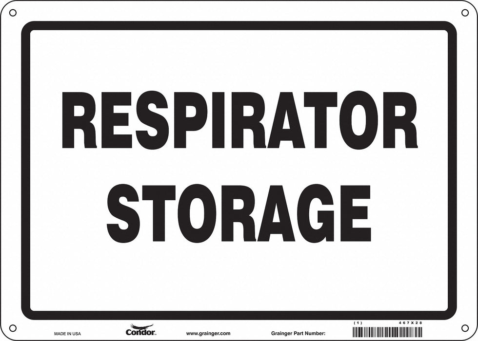 Safety Sign 10 in x 14 in Aluminum