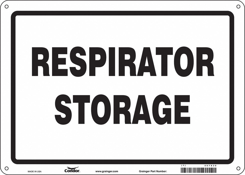 Safety Sign 10 in x 14 in Polyethylene