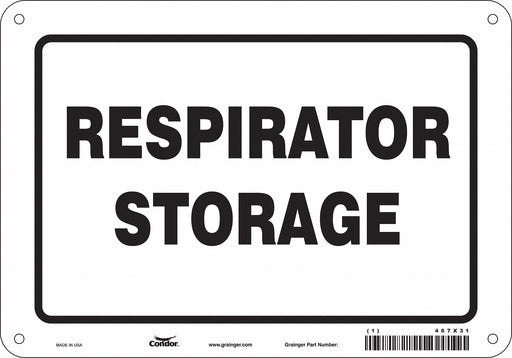 Safety Sign 7 in x 10 in Vinyl