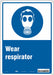 Safety Sign 14 in x 10 in Polyethylene