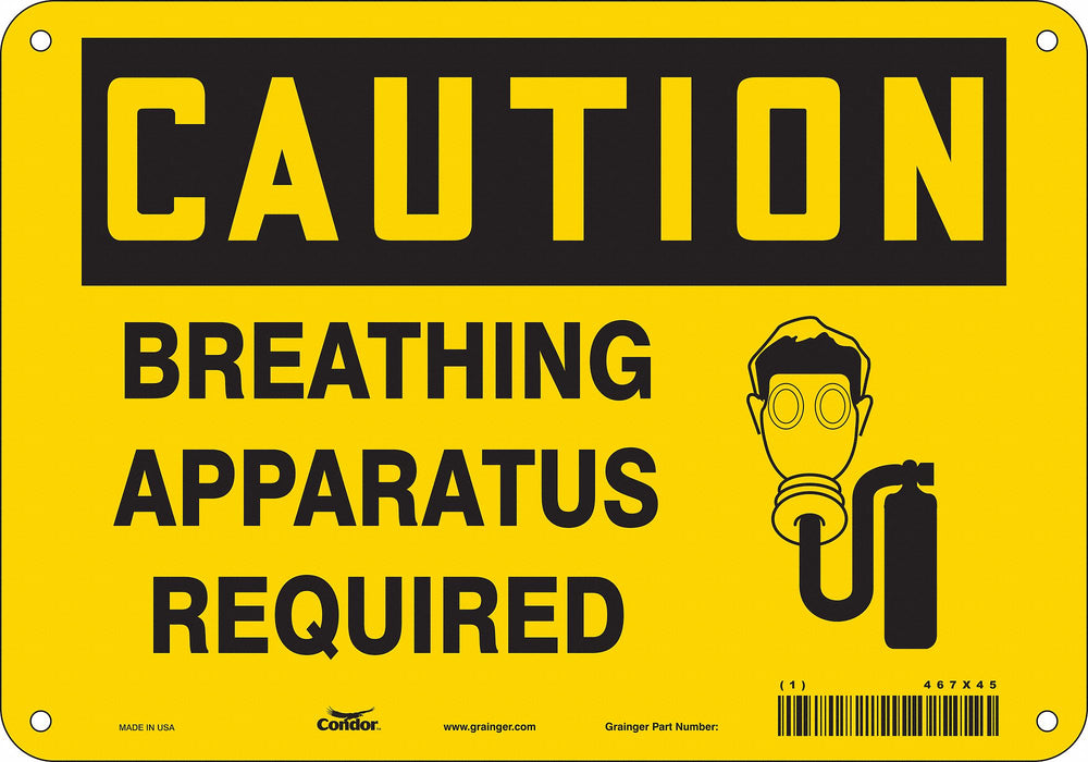 Safety Sign 7 in x 10 in Vinyl
