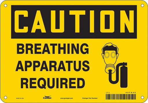 Safety Sign 7 in x 10 in Vinyl
