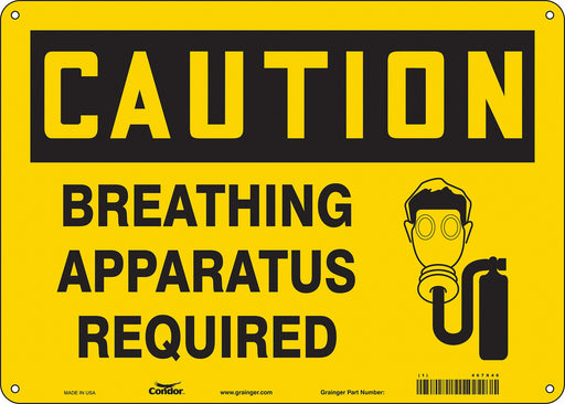 Safety Sign 10 in x 14 in Vinyl