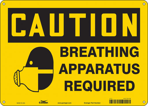 Safety Sign 10 in x 14 in Aluminum