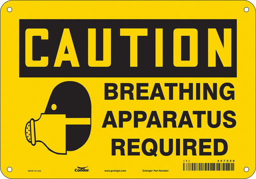 Safety Sign 10 inx14 in Polyethylene
