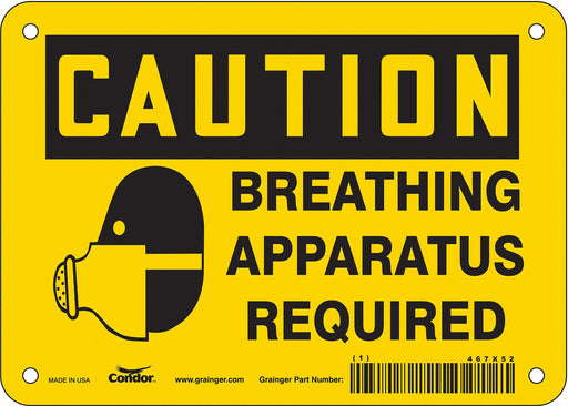 Safety Sign 5 in x 7 in Vinyl