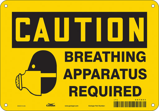 Safety Sign 7 in x 10 in Vinyl