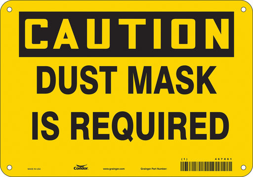 Safety Sign 7 in x 10 in Vinyl