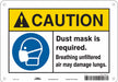 Safety Sign 7 inx10 in Polyethylene