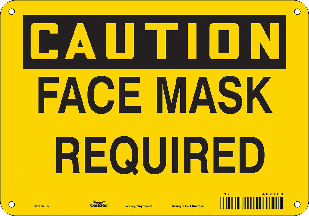 K0486 Safety Sign 7 in x 10 in Aluminum